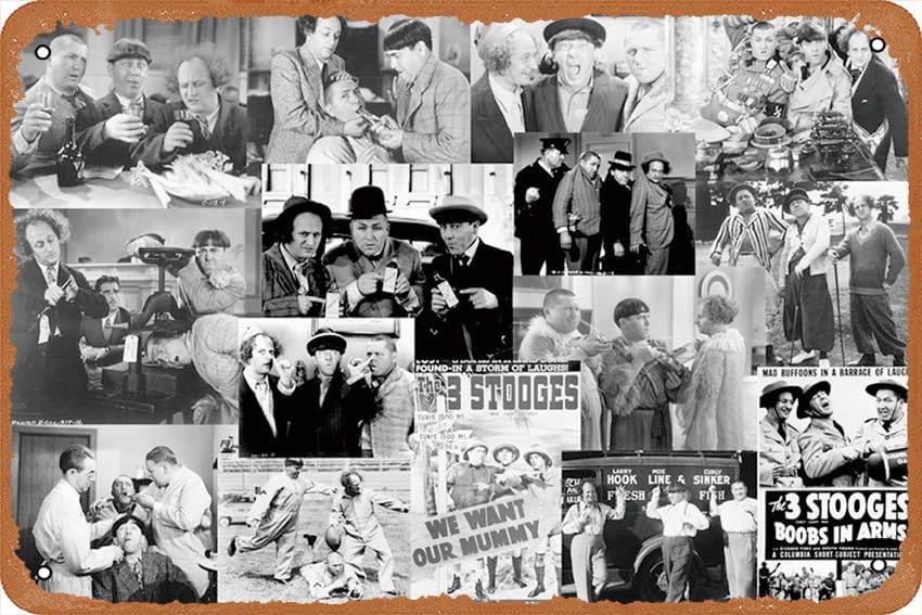 Vintage Collectible Posters - The Three Stooges Collection Metal Tin