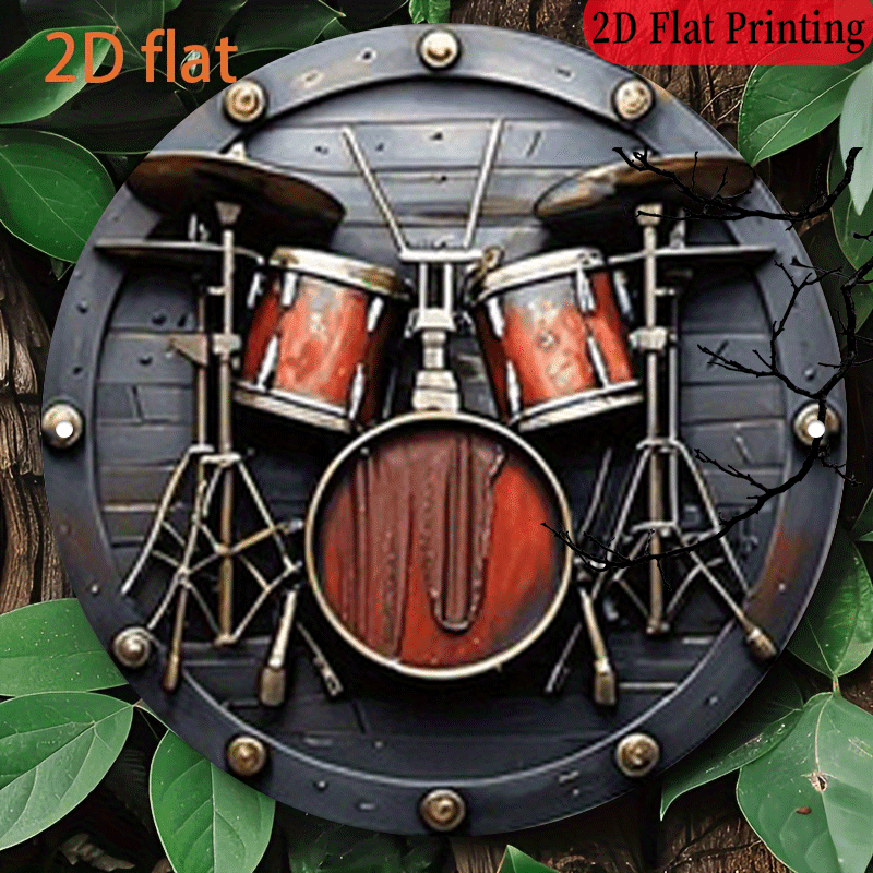 Vintage Collectible Plates - 2D Flat, 1pc, 20.32x20.32 cm 2D