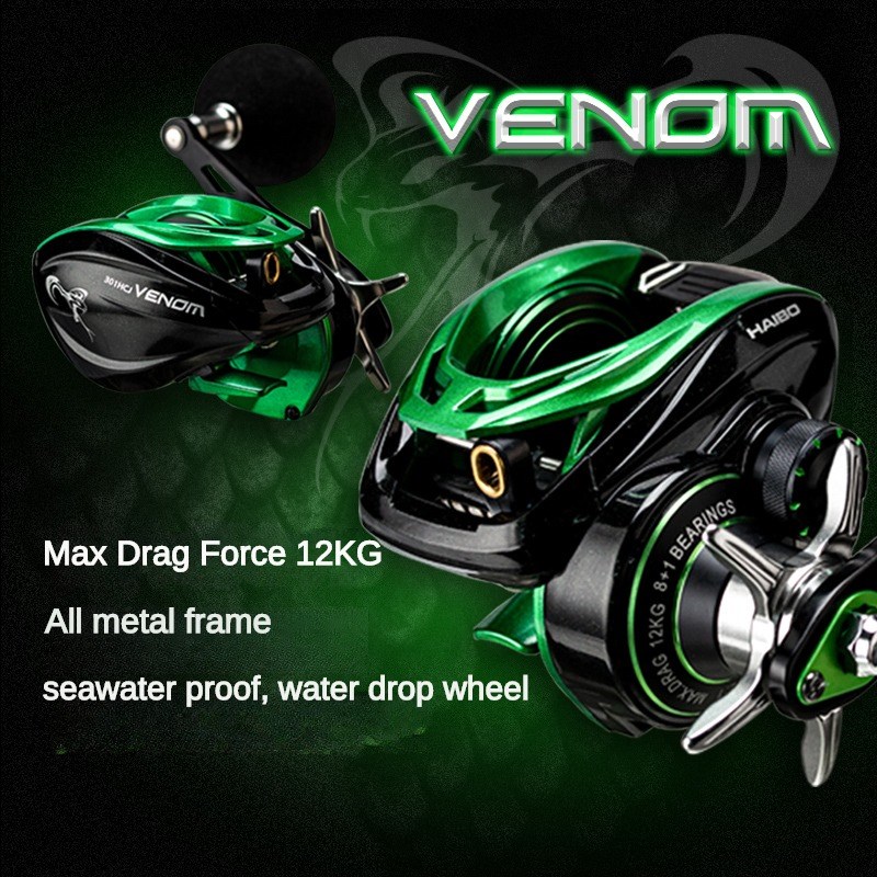 HAIBO VENOM Anti-saltwater Fis - огляд і ціна Developing Tank Reel